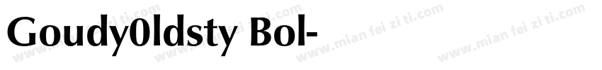 Goudy0ldsty Bol字体转换